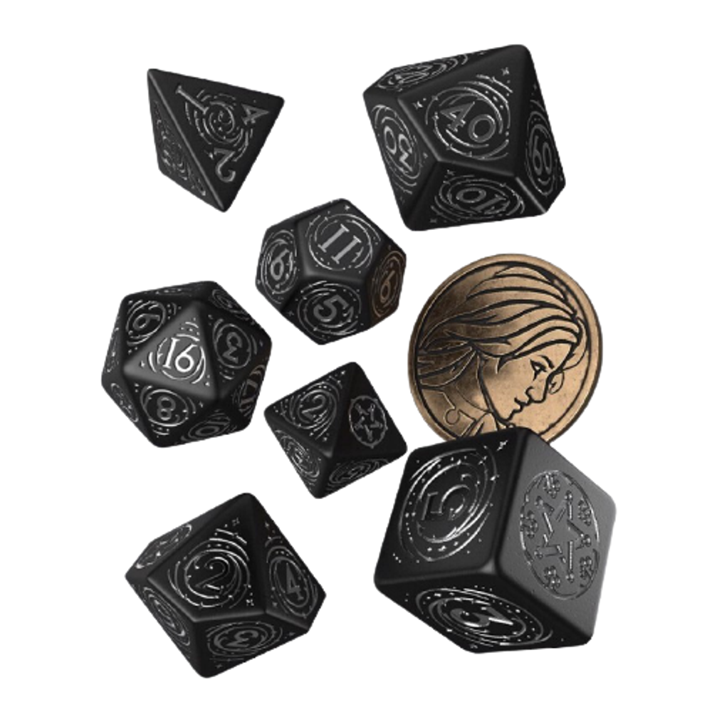 Набор игральных костей Ведьмак: Йеннифэр - Обсидиановая Звезда
