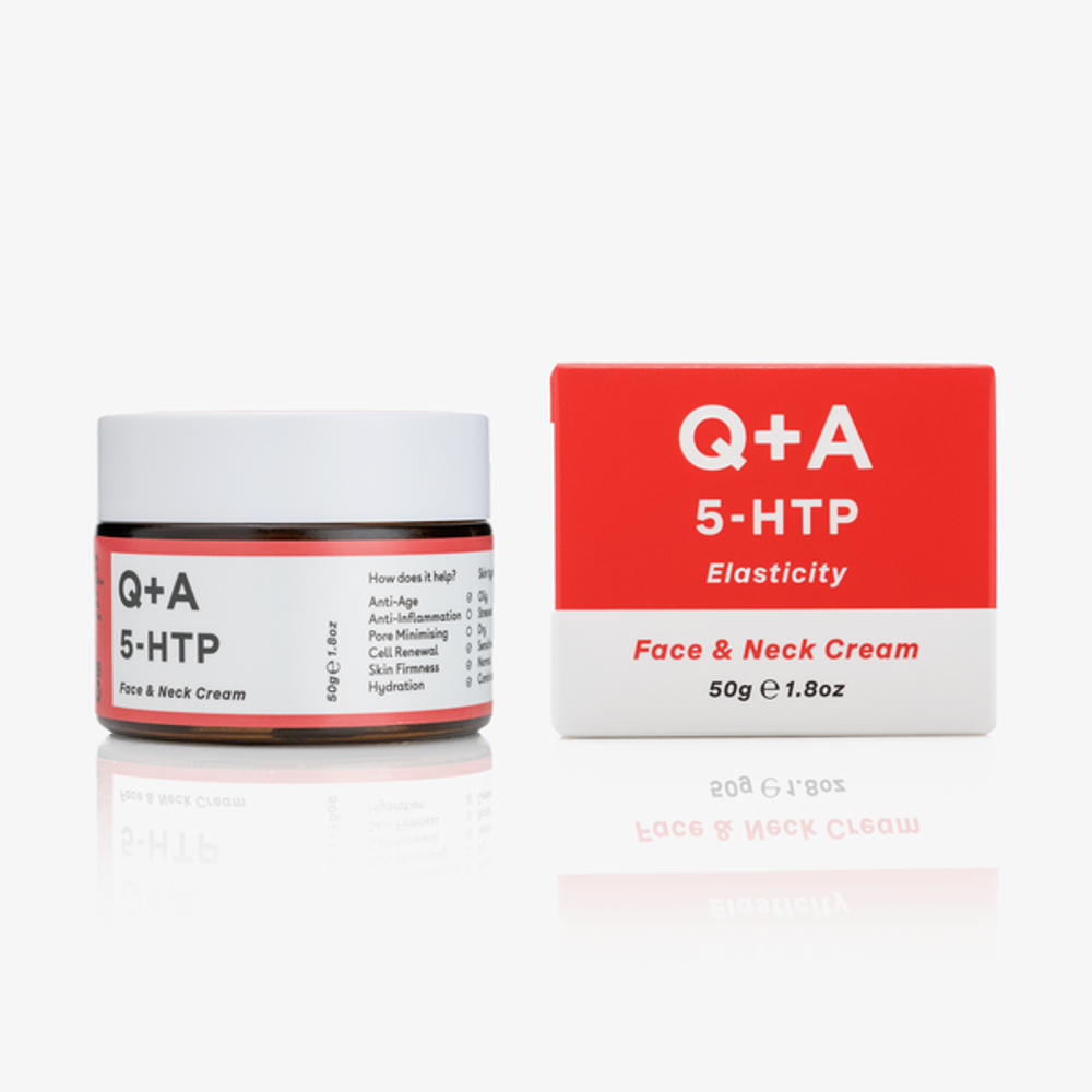 Крем для лица и шеи Q+A 5-HTP Elasticity Face&Neck Cream 50 г.