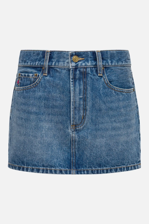 Джинсовая юбка-мини