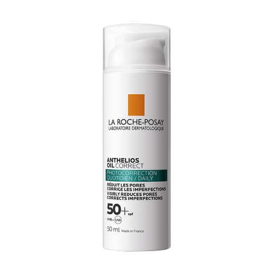 La Roche-Posay Anthelios Oil Correct Солнцезащитный крем для жирной, проблемной кожи SPF 50+, 50 мл