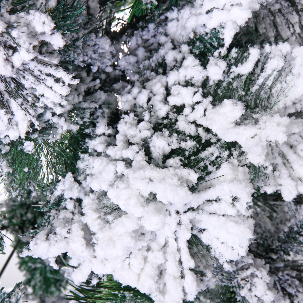 Ёлка «Морозко» 180 см, белая снежная посыпка (600 веток)