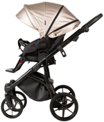 Детская коляска Adamex Nola Deluxe 3 в 1 N-SD10 (СВ.БЕЖ КОЖА + БЕЖ.ПЕРЛ.КОЖА)