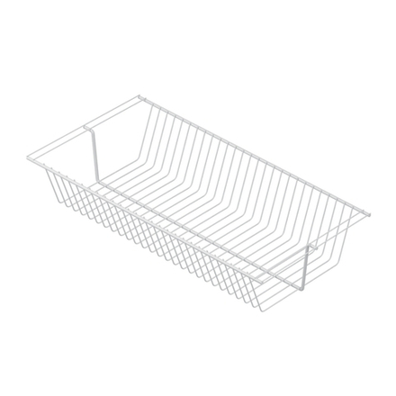 Сетчатая полка-корзина белая 603*306*118 мм