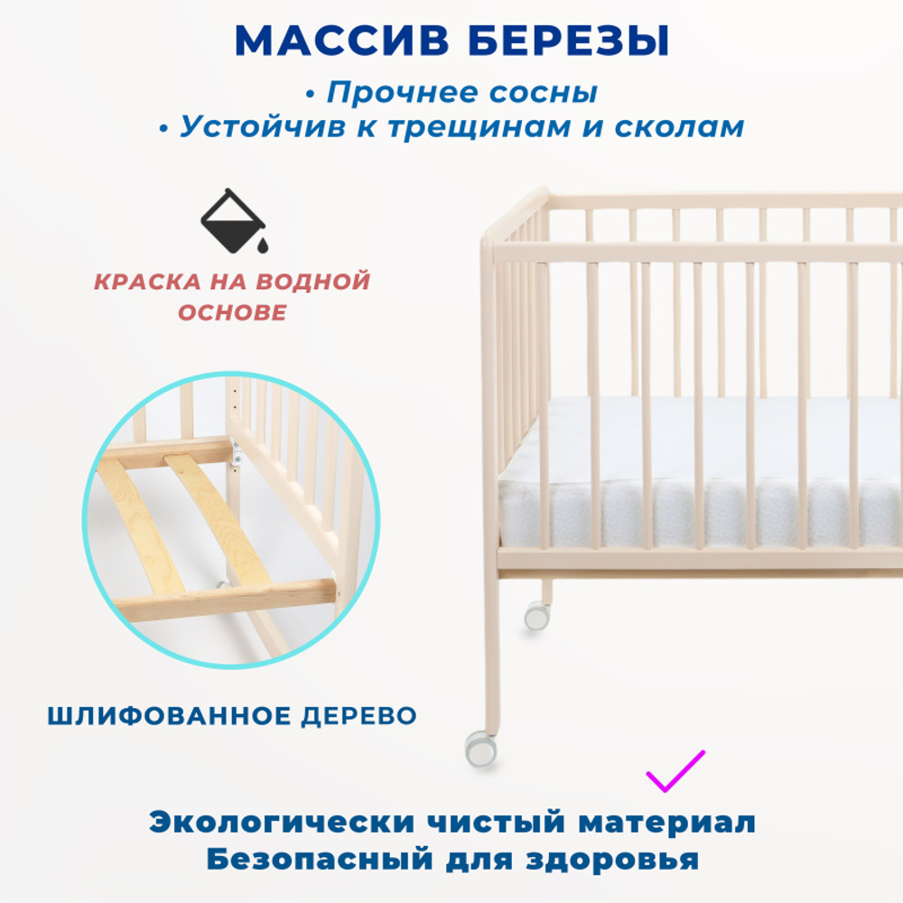Кроватка ЗАЙКА Колесо