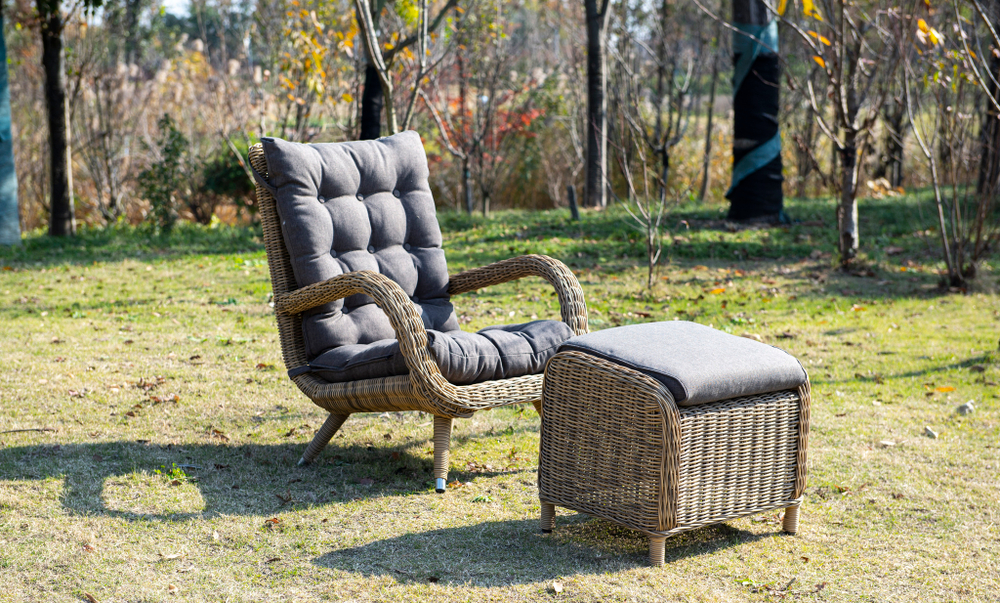 "Толедо" пуф плетеный, цвет соломенный