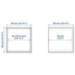 Навесной шкаф IKEA EKET (ЭКЕТ), Серо-зеленый, 35х35х35 см