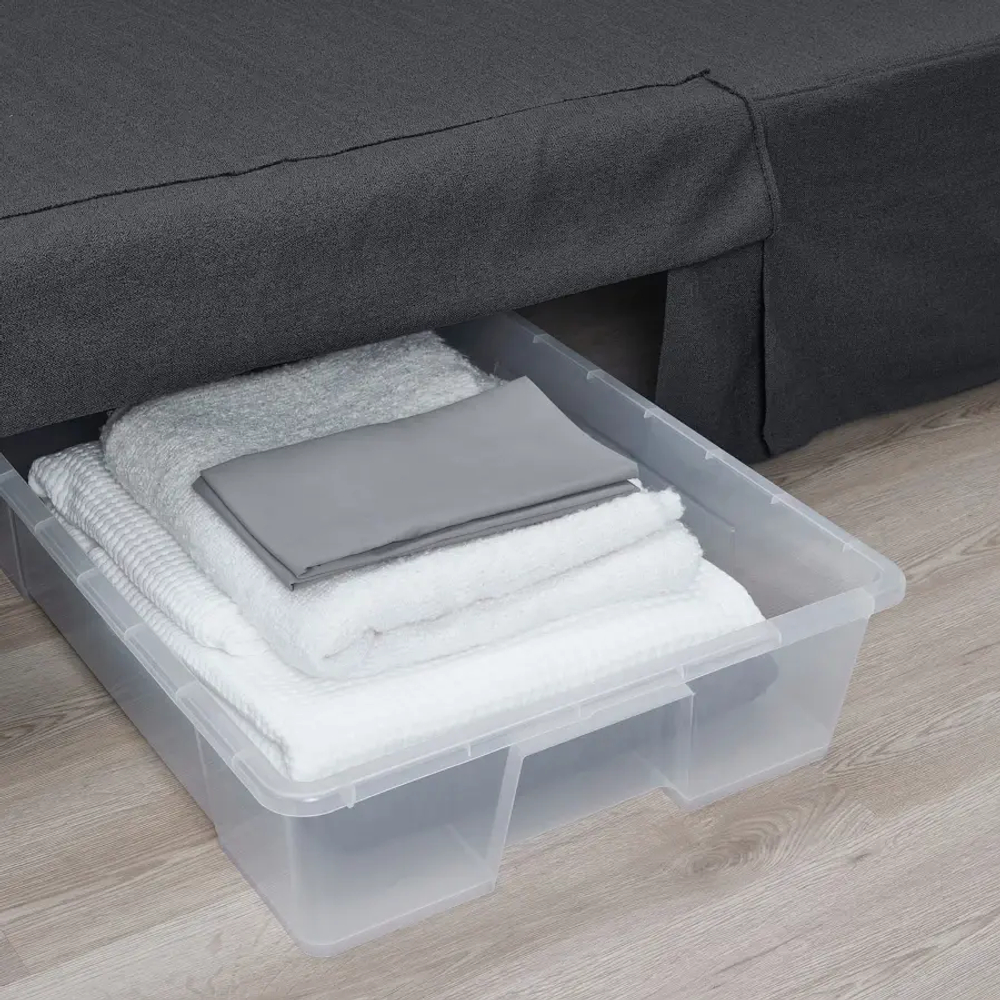 3-местный диван-кровать - IKEA NYHAMN/НЮХАМН ИКЕА, 90х97х200 см, черный