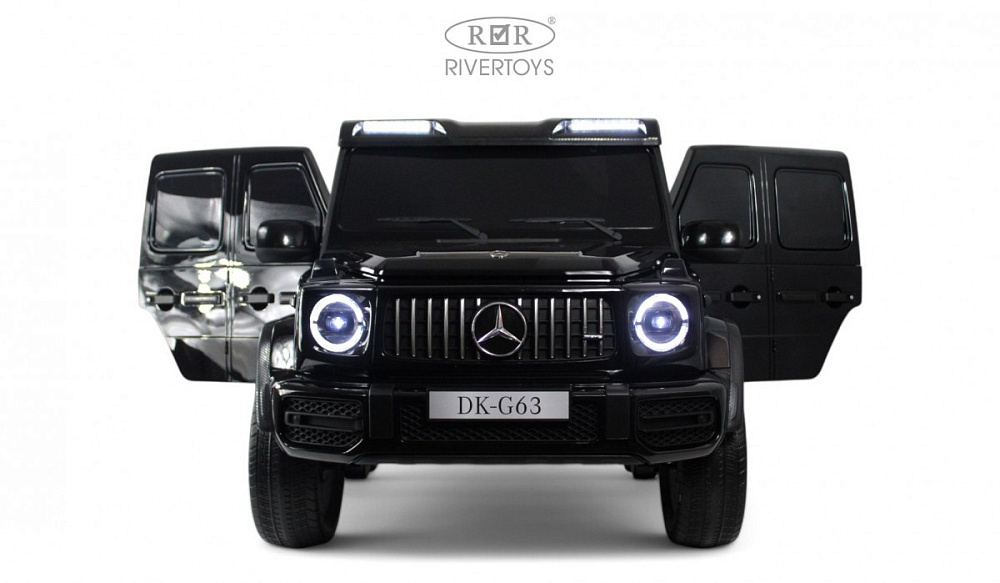 Детский электромобиль RiverToys Mercedes Benz G63 Y777YY BLACK-GLANEC/черный глянец