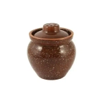 Горшочек традиционный 0,4л (мрамор коричневый)1Г3мк-10