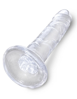 Прозрачный фаллоимитатор на присоске King Cock Clear 6 Cock