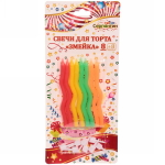 Свечи для торта «Волна» 8 шт. 8,5 см