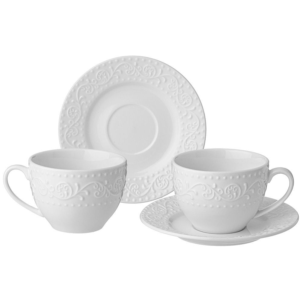 ЧАЙНЫЙ НАБОР LEFARD "FLORAL" НА 2 ПЕР. 4 ПР. 290 МЛ (КОР=12НАБ.)