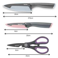 Набор ножей с ножницами Tefal Slicy K4319304, 3 предмета
