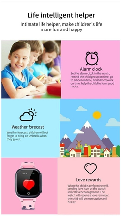 Детские умные часы Smart Baby Watch LT-25 4G Wi-Fi, голубой