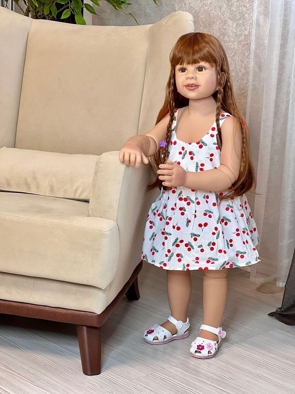 Кукла Реборн ростовая 85см в пакете (FA-259)