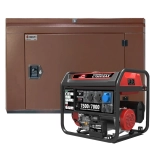 Генератор бензиновый SUNREKA G7500EAX с кожухом Geon 1400SS RAL 8017
