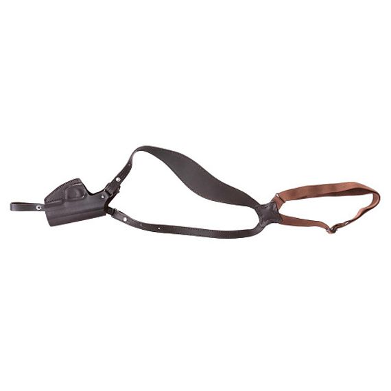 Кобура оперативная к пистолетам Вальтер-СП-66, Гроза, Хорхе кожаная, коричневая (HS-ОК-15br) Helios