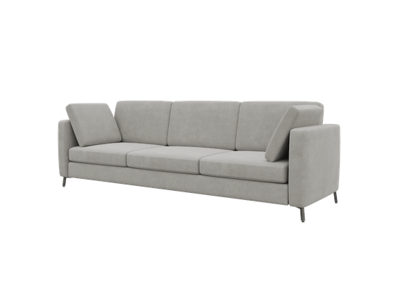 Brasco Диван трехместный BRS-3 Timeless 04/Металл Черный 2450*800*840