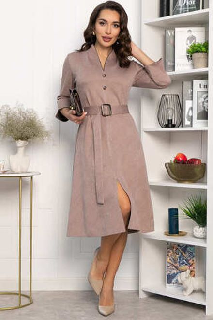 Платье трикотажное Дарьяна НЬЮ (бежевое) П14304-18М LT Collection