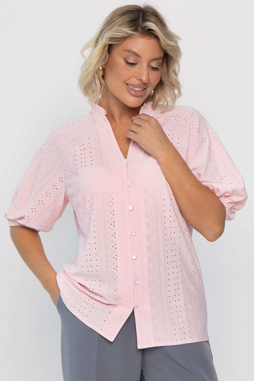 Блуза Люция (розовый пломбир) Б14181-45М LT Collection