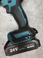 Дрель-шуруповерт Makita 24v бесщеточный, 40-80 Нм, с набором и 2 АКБ