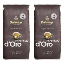 Кофе в зернах Dallmayr Espresso d&#39;Oro 1 кг, 2 шт