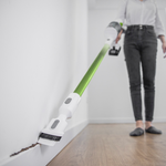 Пылесос вертикальный акк. Greenworks SV24532, 24V, б/щет, 350 Вт, 21 кПа, электрощетка, 3 насадки, LED, белый+зеленый, 1х4Ач и ЗУ (4702007UB)