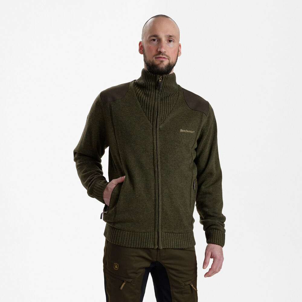 Свитер Deerhunter Carlisle Knit Cardigan with Stormliner® (356 Green Melange)