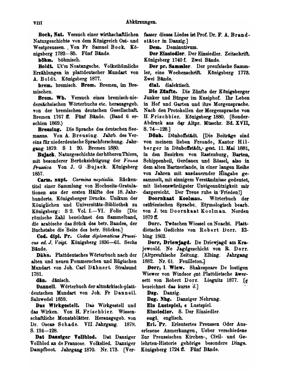 Preussisches Wörterbuch. Band 1. A-K | Harmann Frischbier