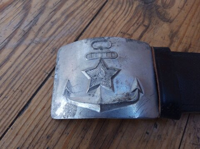 Ремень ВМФ СССР (белая бляха)