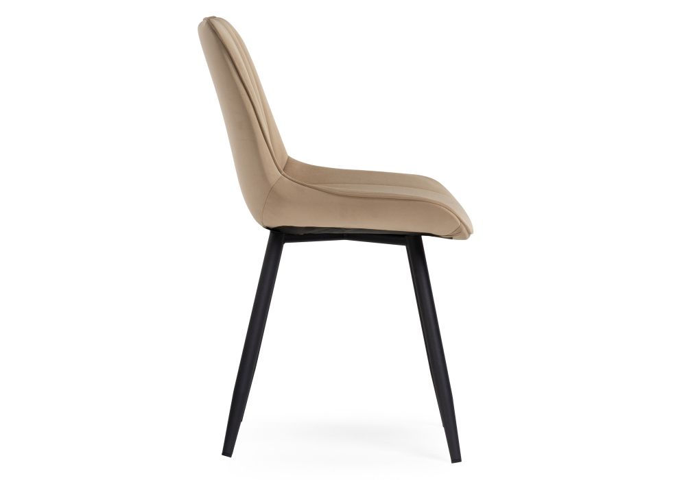 Стул на металлокаркасе Седа бежевый / черный