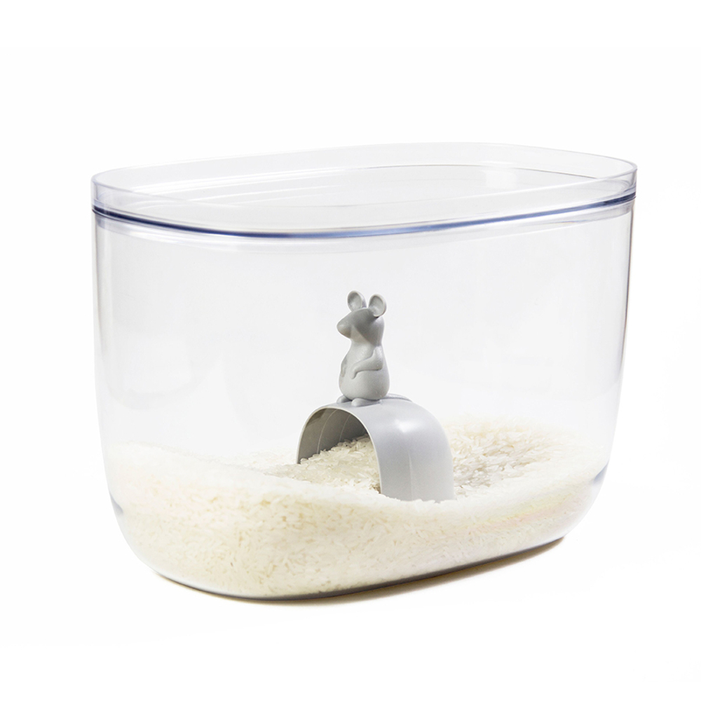 Контейнер с мерной ложкой Lucky Mouse Qualy