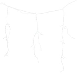 GAEM Электрогирлянда (125 белых LED, черный шнур)