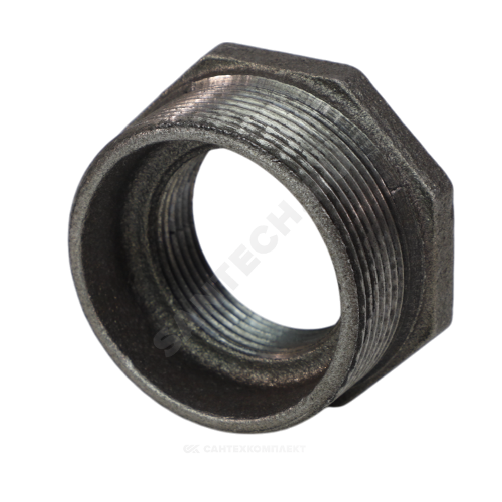 Футорка чугун Ду 50х40 (2"х1 1/2") НР/ВР Fittex PLUS
