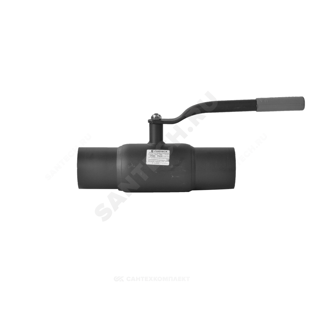 Кран шаровой сталь 11с67п Ду 80 Ру25 п/привар L=280мм FORTECA 182.1.080.025