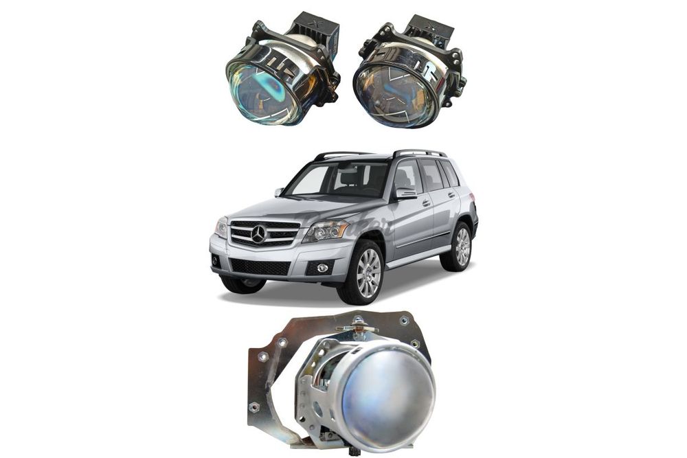 Комплект для замены штатных линз ZKW с AFS Mercedes-Benz GLK X204 дорестайлинг 2008-2012