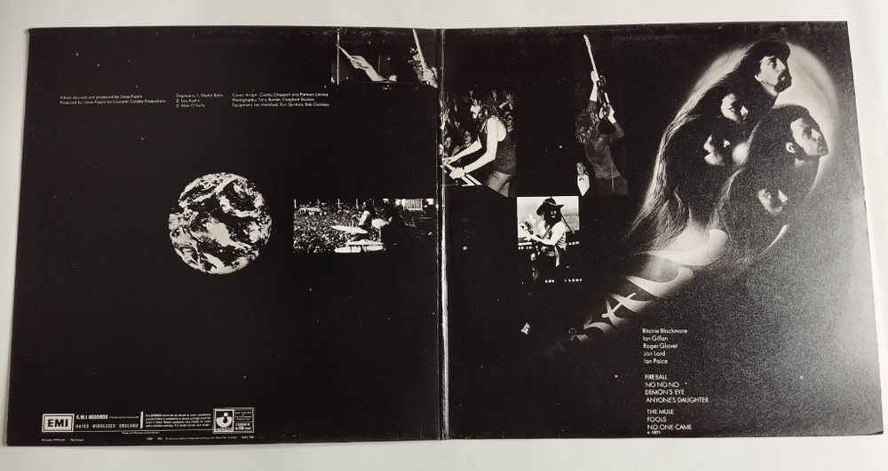 Винтажная виниловая пластинка LP Deep Purple Fireball (UK 1974)