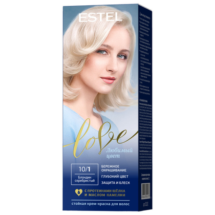 Краска для волос Estel Love блондин серебристый 10/1