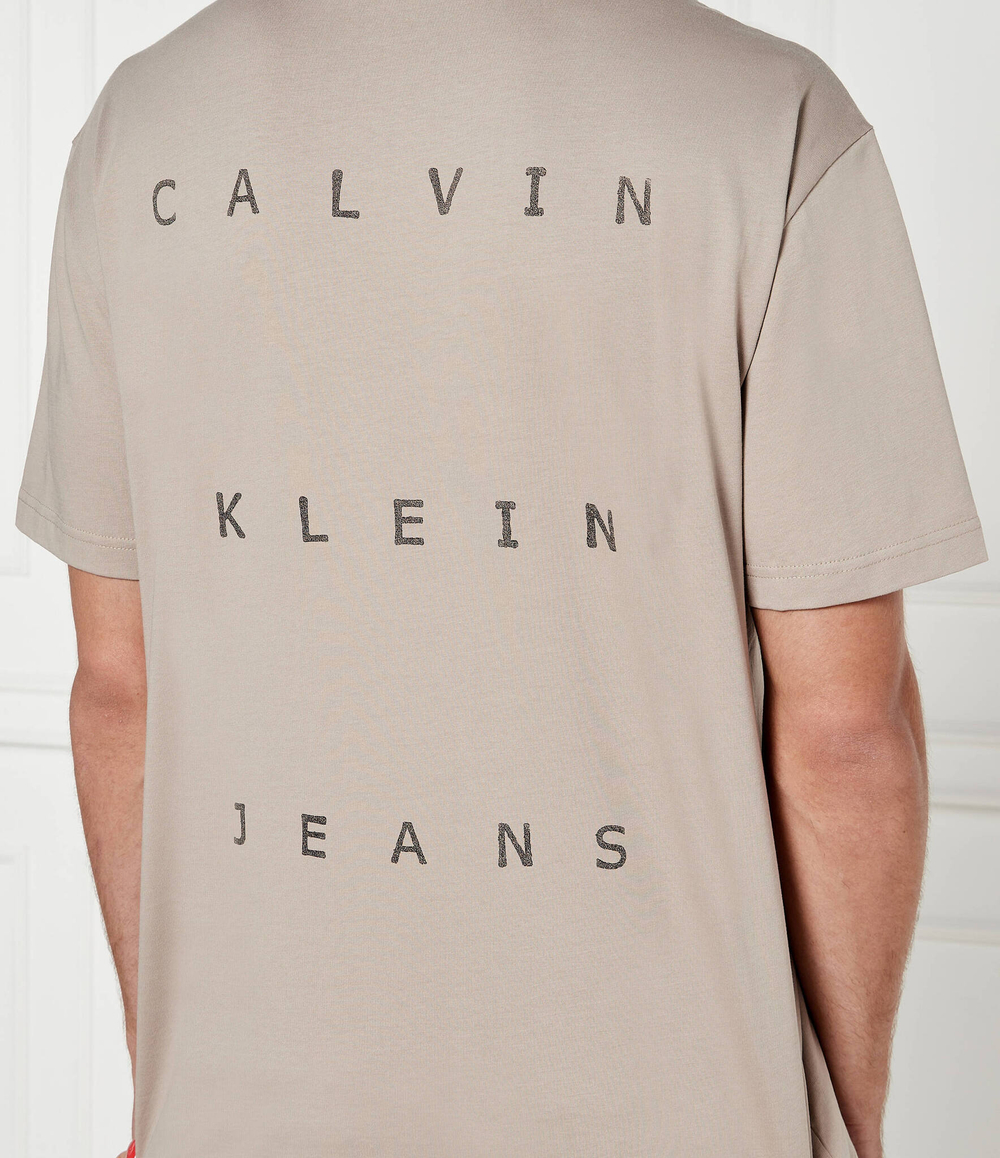 Футболка CALVIN KLEIN JEANS - бежевый(J30J327316)