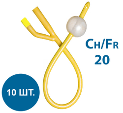 Катетер Фолея латексный 2-х ходовый с силиконовым покрытием Teleflex Medical 1уп/10шт (за1шт)