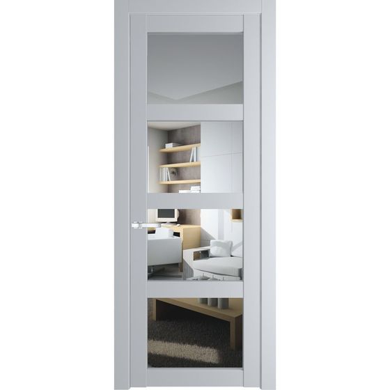 Межкомнатная дверь эмаль Profil Doors 2.4.2PD лайт грей остеклённая