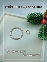 Кулон адресник, хромированный, с лапой, круглый, серебро