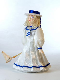 Кукла коллекционная Девочка в матросском костюме