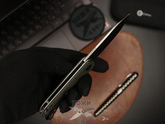 Складной нож Civivi Elementum C907T c клинком из стали D2, рукоять микарта