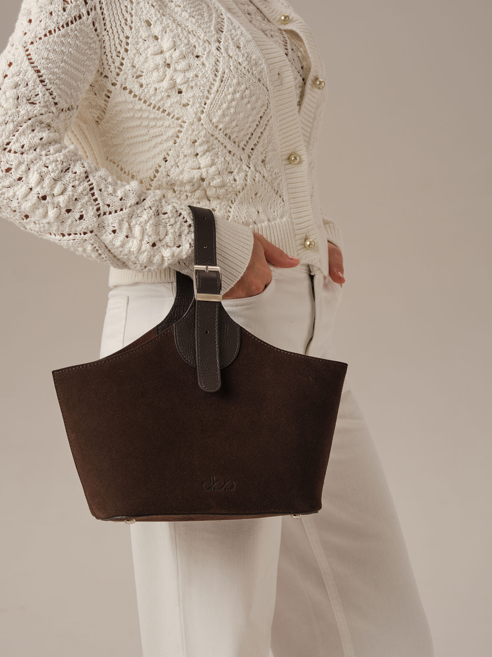 Замшевая сумка DBR Provence 31398 темно-коричневый