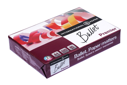 Бумага для офисной техники Ballet Premier белая А4 белизна 162% CIE 80г/м2 500л Светогорский ЦБК