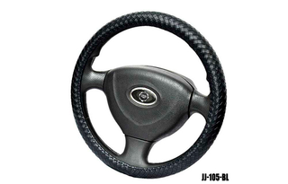 Оплетка на руль круглая Coolpart MAXIMAL (37*38) к/з черный D Плетенка JJ-105-BL