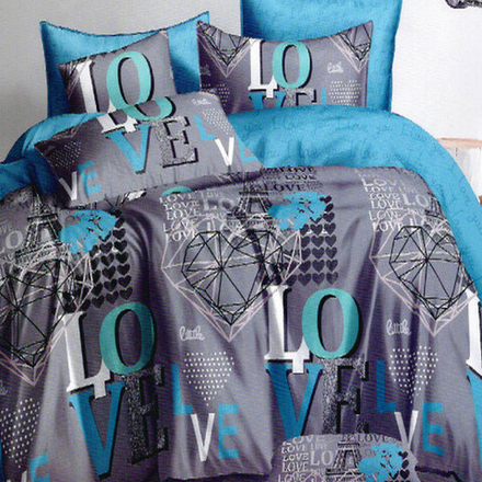 Комплект постельного белья "ВЛ. 902", поплин, 100% хлопок, Россия.