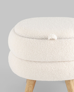 Пуф с ящиком Винни M тедди белый