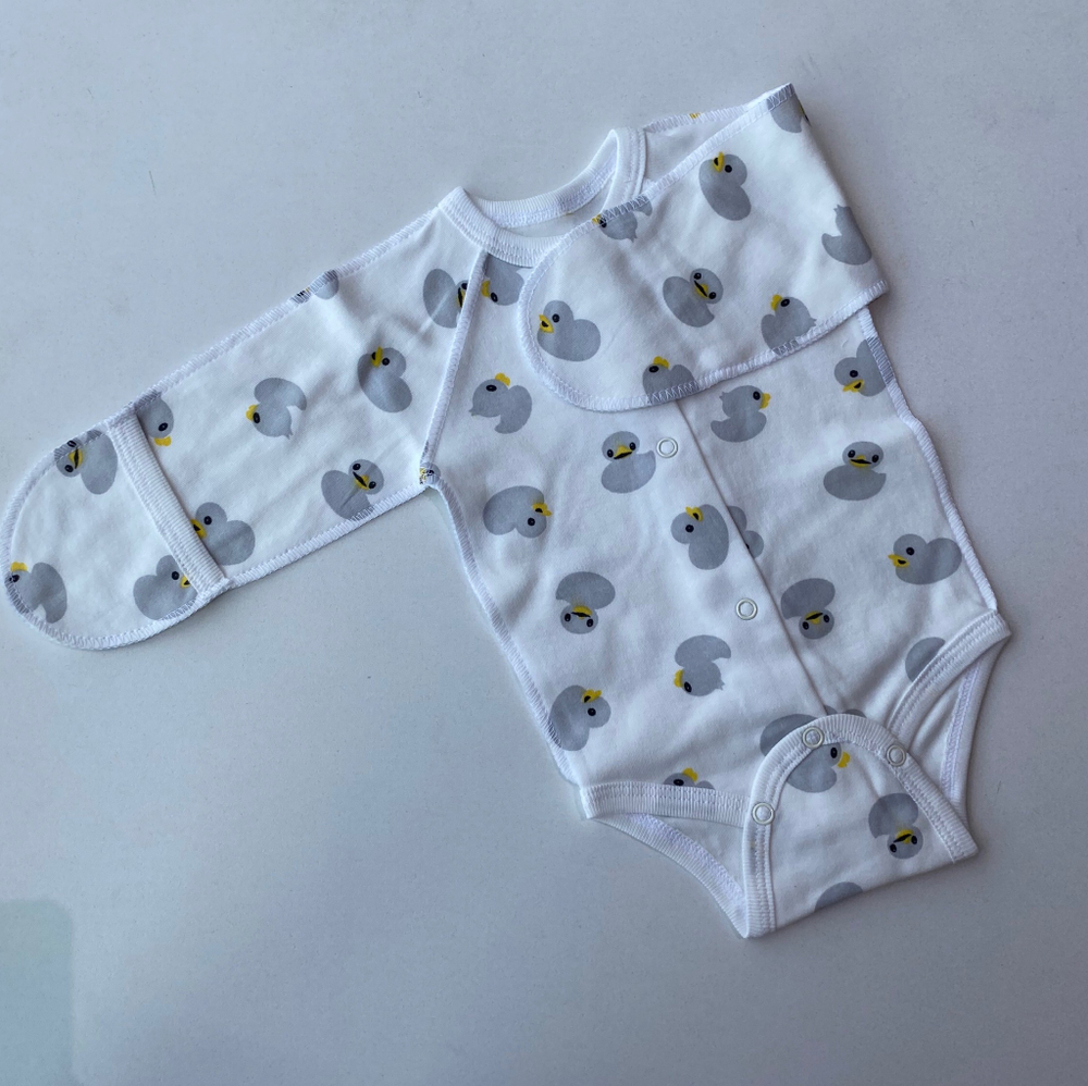 Комплект на выписку "Жемчужина №2" (5 пр.) - лето (Цвет: Серый)